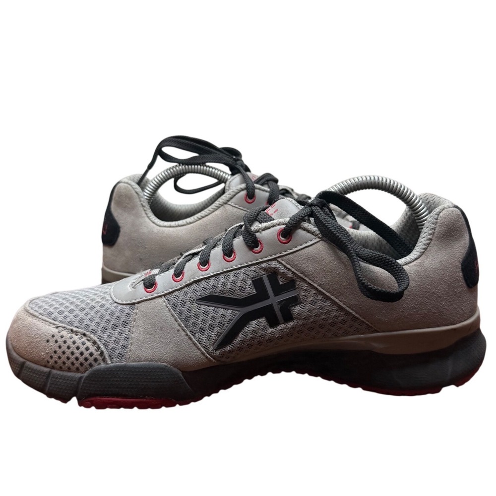 Kuru Quantum Mens 9.5 Grey Red Mesh Suede Walking Fitness Shoes‎ 10130395 - Picture 8 of 11